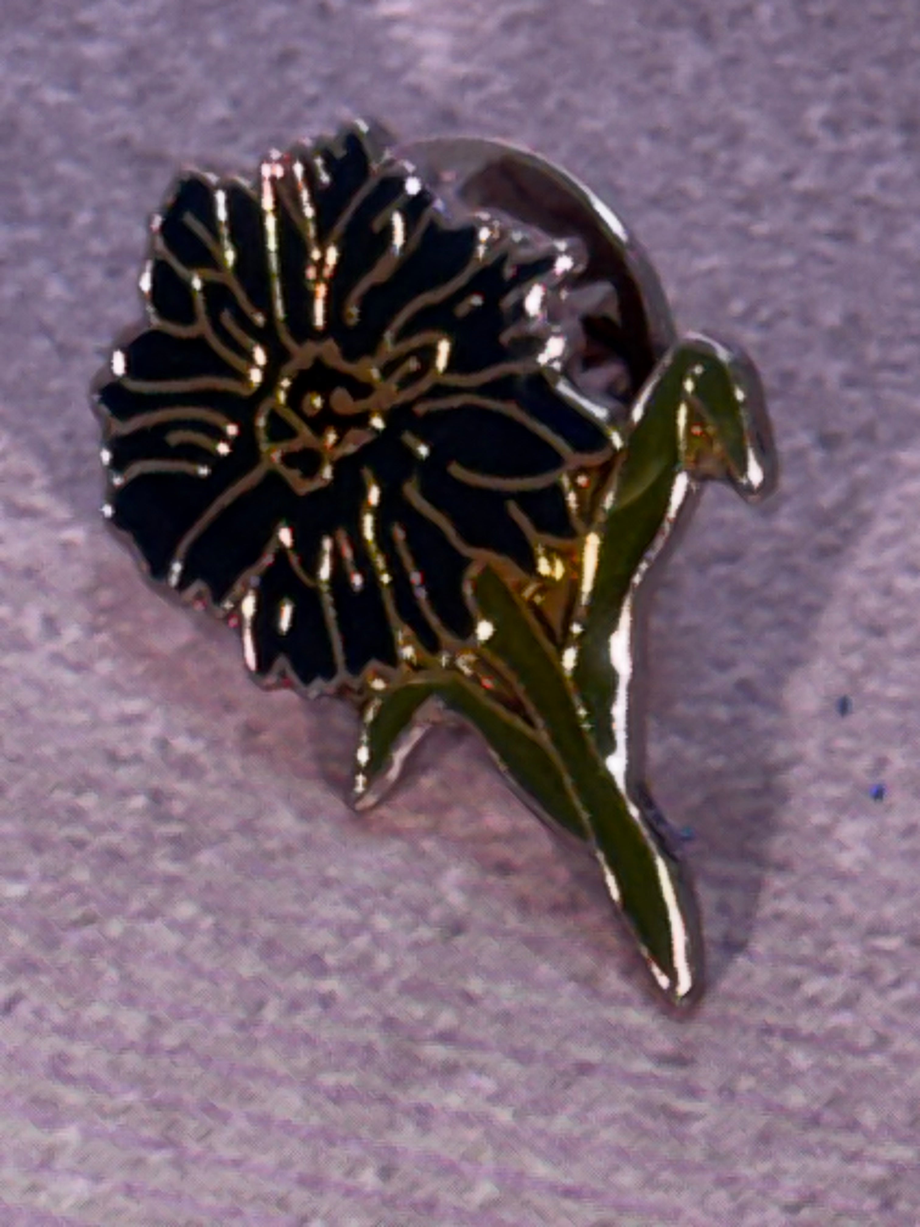 Enamel Cornflower Pin